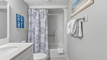 Hair dryer, towels