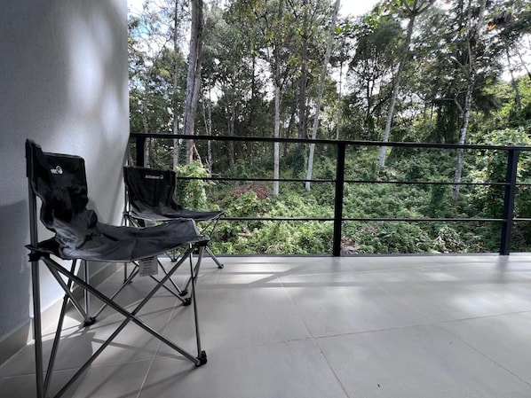 Appartement Deluxe, balcon, vue montagne | Terrasse/Patio