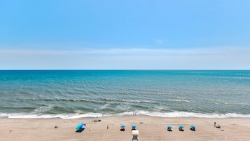 在海滩