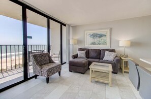 TV - Oceanfront 2-Bedroom Condo in Carolina Beach – Perfect for a seaside getaway! (Carolina Beach)