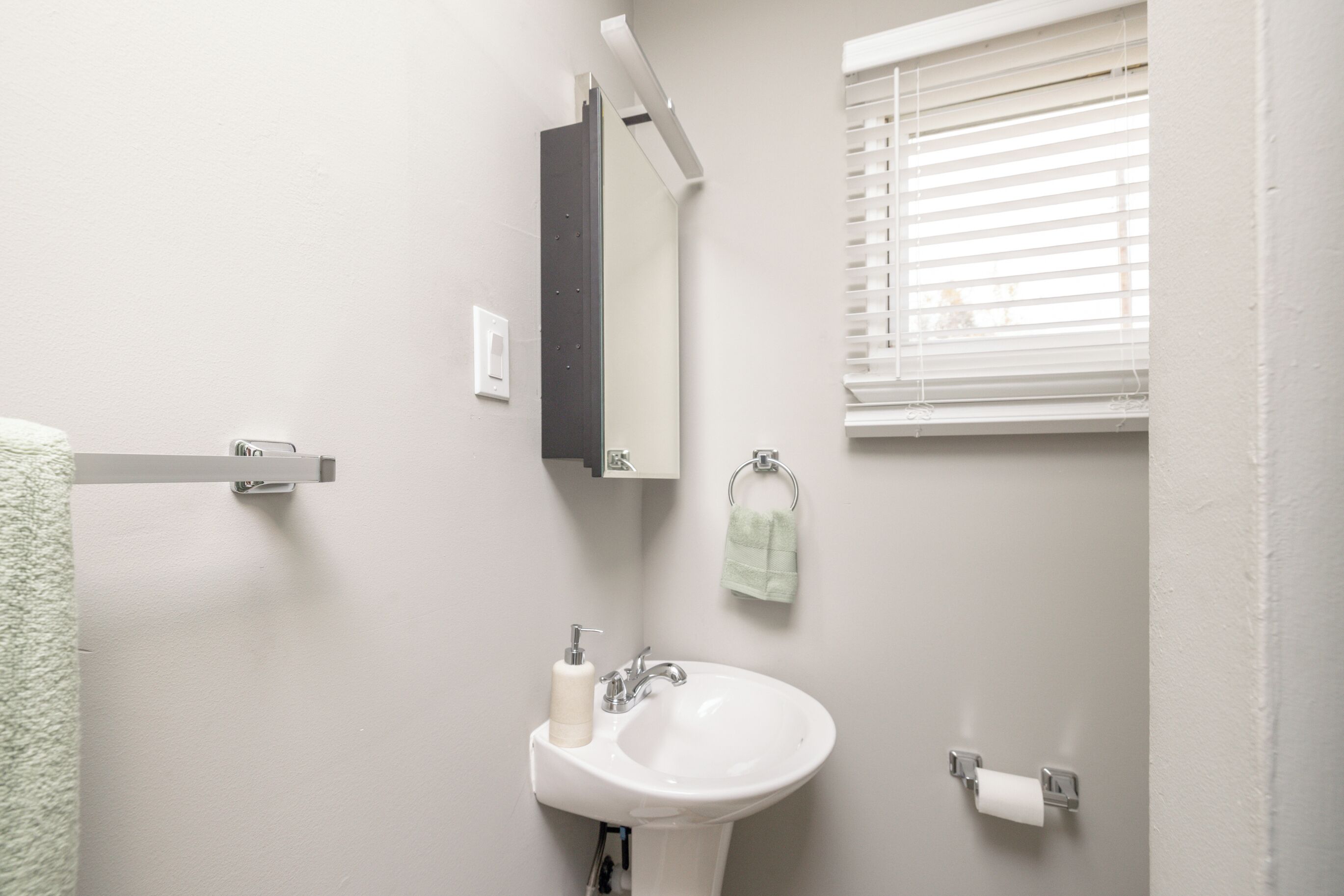 Handtücher, Seife, Toilettenpapier