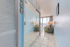 Interior - Breathtaking oceanfront view at Carolina Beach in a cozy 1-bedroom condo. (Carolina Beach)