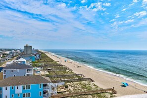 Beach - Breathtaking oceanfront view at Carolina Beach in a cozy 1-bedroom condo. (Carolina Beach)
