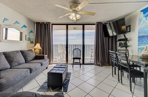 Living area - Oceanfront 1 Bedroom Retreat in Carolina Beach - Enjoy Stunning Views! (Carolina Beach)