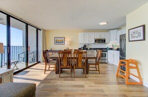 Microwave, oven, stovetop, dishwasher - Stunning oceanfront 2-bedroom condo at Carolina Beach, perfect for 10 guests! (Carolina Beach)