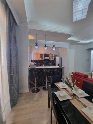 Apartment, 2 Bedrooms, Patio, Garden View | Dining - Legacy Homes 2B Apartment (Dar es Salaam)