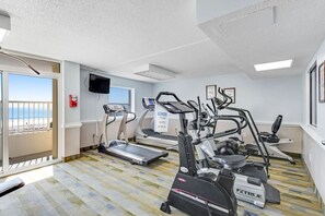 Fitness facility - Modern Oceanfront Penthouse at Camelot by the Sea (Myrtle Beach)