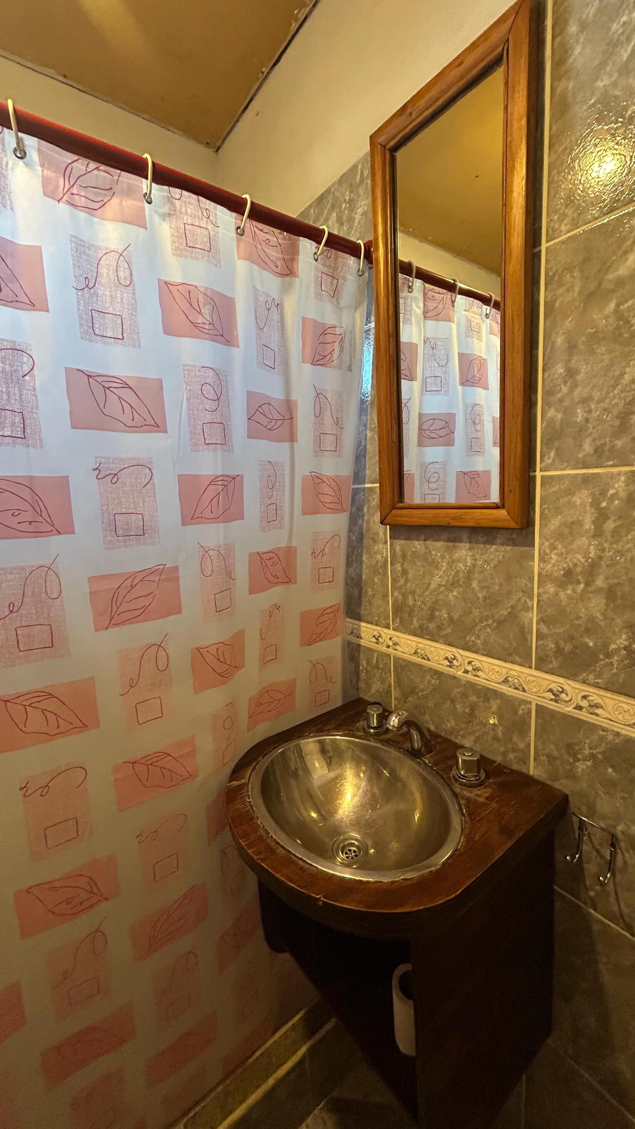 Basic trippelrum - utsikt mot bergen | Badrum