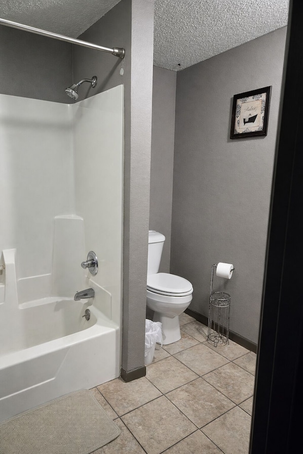 Towels, soap, toilet paper