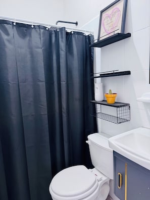 Towels, soap, toilet paper