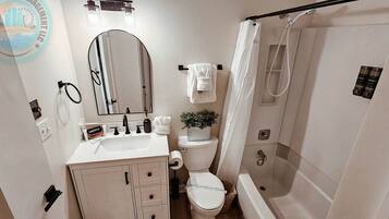 Hair dryer, towels