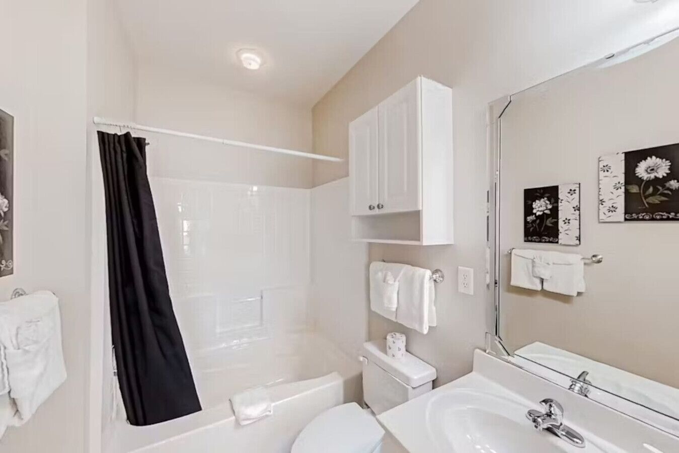 Hair dryer, towels