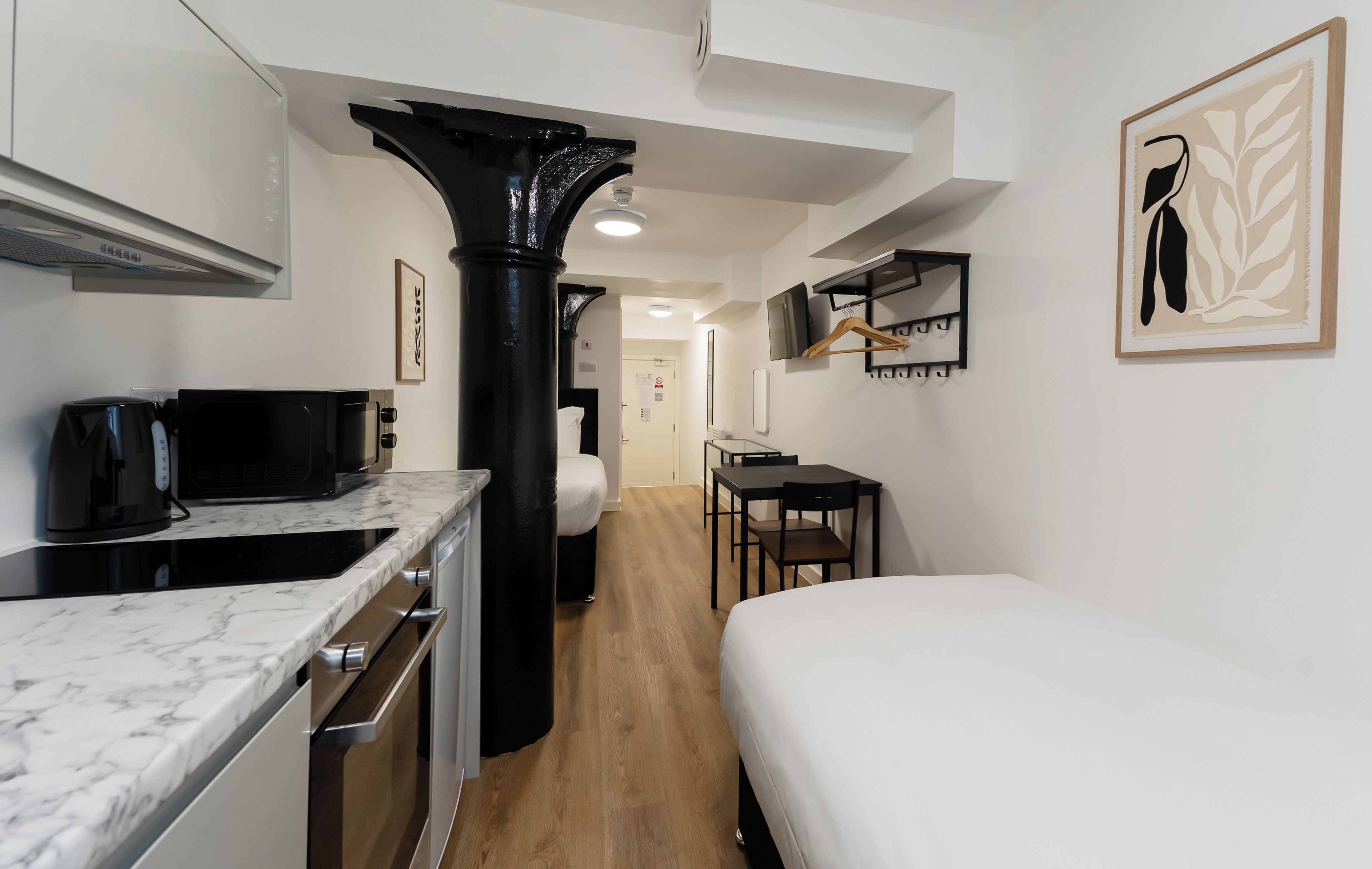 基础开间, 无烟房, 简易厨房