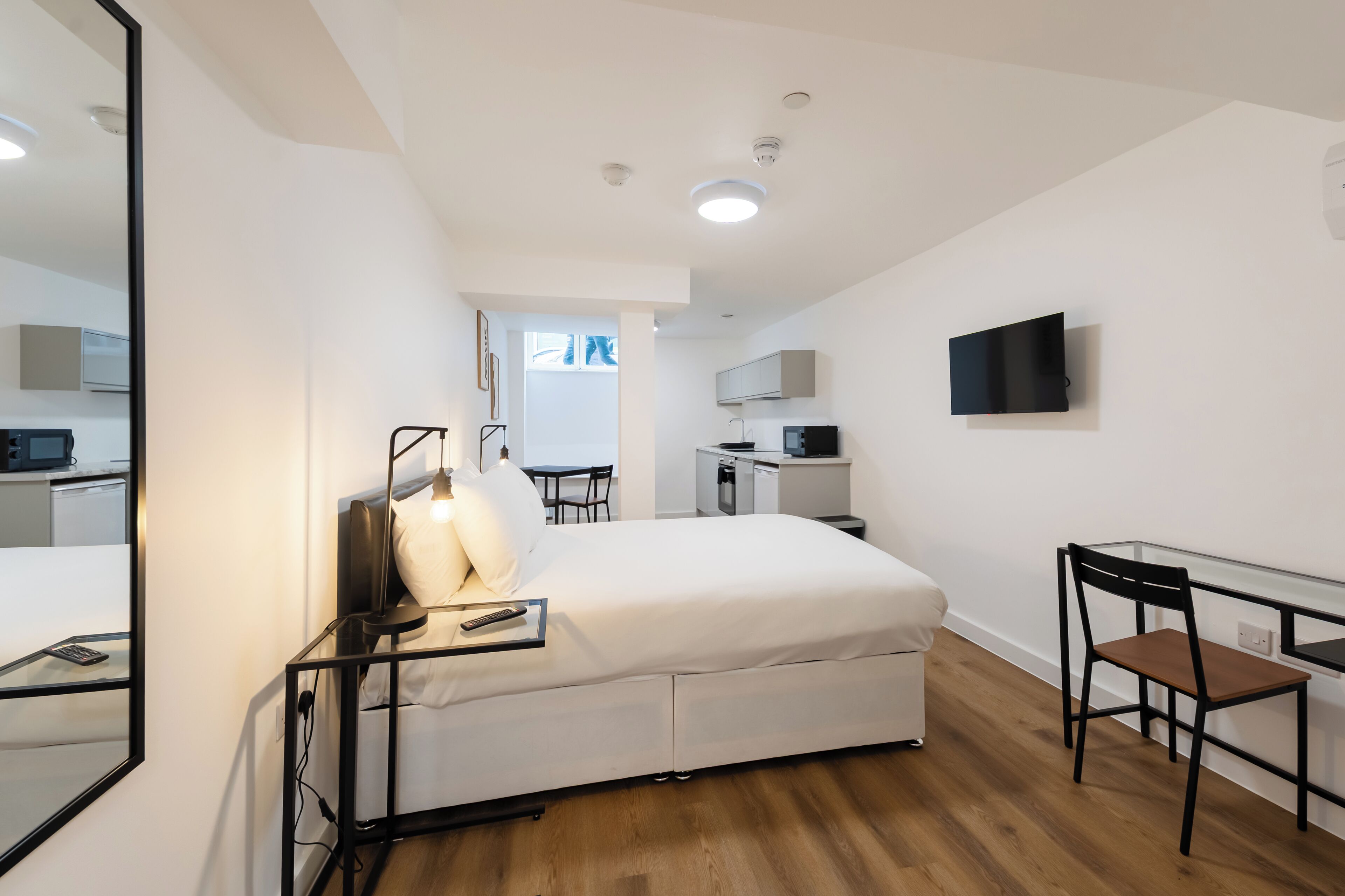 基础开间, 无烟房, 简易厨房