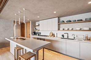 Exclusive Apartment, Patio, Sea View | Private kitchen