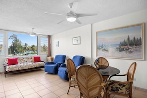 Apartment, Balcony, Pool View | Living area | 32-inch flat-screen TV with digital channels - Playa Azul by Otium (Luquillo)