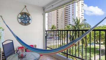 Deluxe Apartment, Balcony, Pool View | Balcony