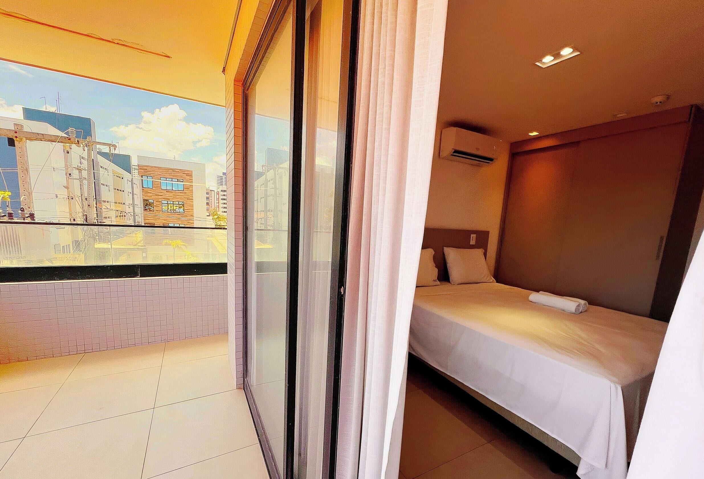 Apartamento luxo | Individualmente decorados, escrivaninha, Wi-Fi de cortesia