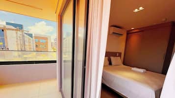 Apartamento luxo | Individualmente decorados, escrivaninha, Wi-Fi de cortesia