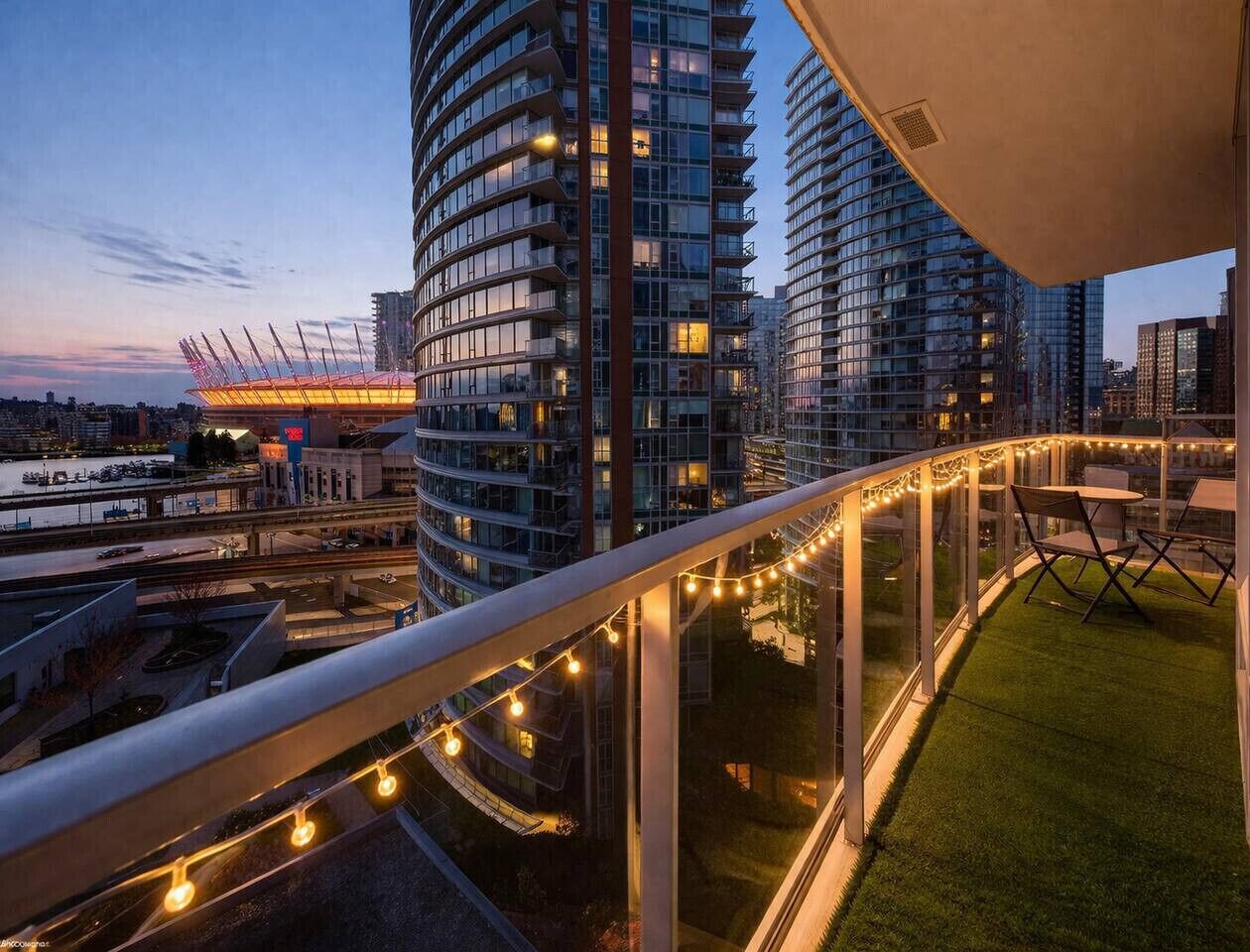 屋外ダイニングエリア