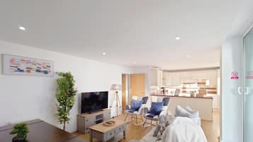 Apartment, 2 Bedrooms (in Gallions Reach, 209 DRI) | Living area | 50-inch Smart TV with digital channels, Netflix, streaming services
