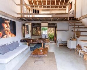 Superior Double Room, Patio, Pool View | Living area - Villa Fulô Casa Hotel (Porto Seguro)
