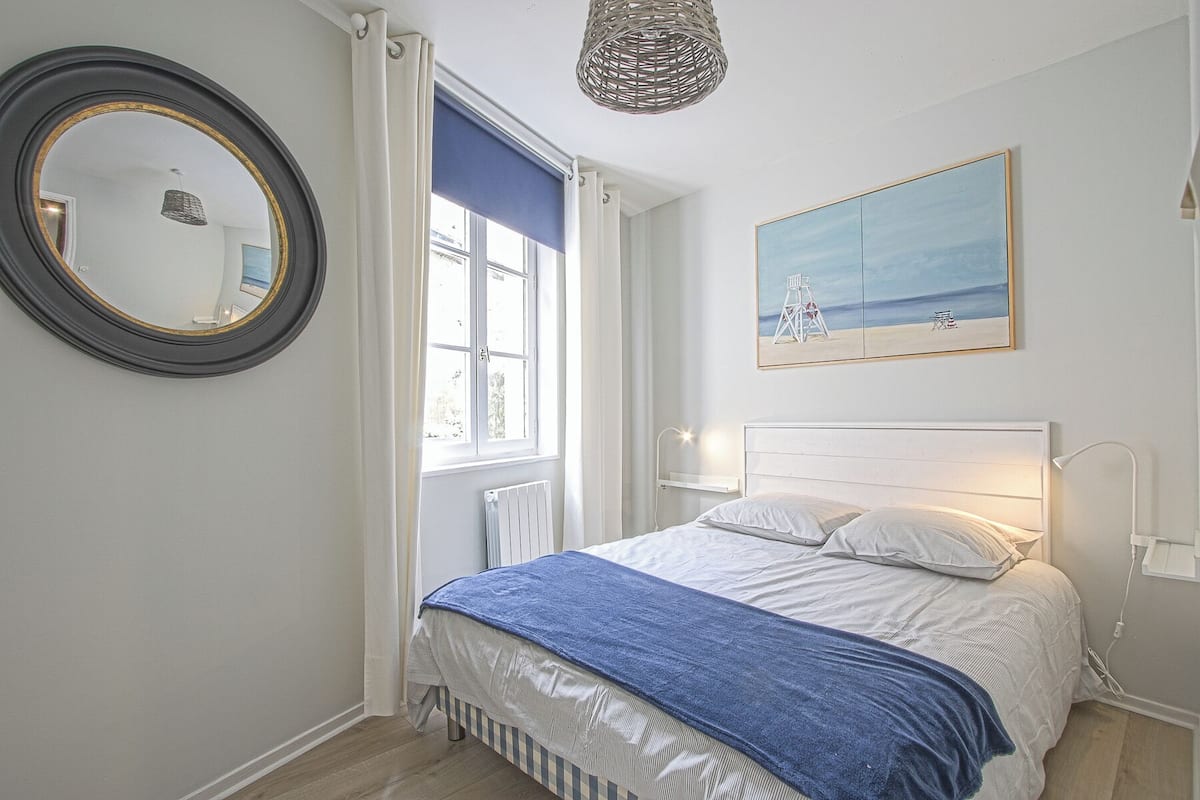 Fjölskyldutvíbýli - 2 svefnherbergi - reyklaust - eldhús (Duplex le Pélican)