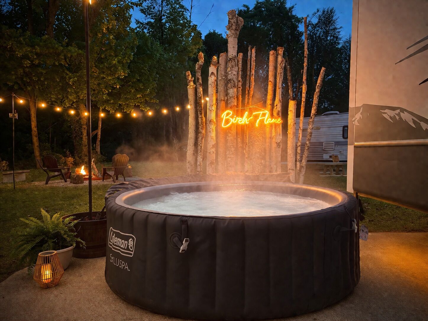 Bain à remous extérieur