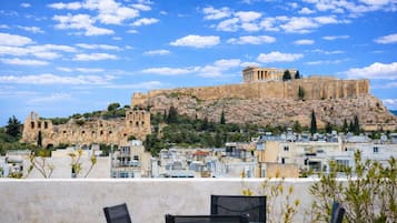 Vue sur la ville depuis l’hébergement