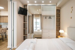 Appartement Supérieur, vue ville | Draps en coton égyptien, literie de qualité supérieure