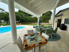 Outdoor dining - Vrbo Property (Carretera Romana-Higuey)