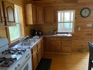 Fridge, oven, stovetop, toaster
