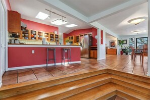 Fridge, microwave, oven, stovetop - Balcones Retreat w Private Pool, Near Parks & DT! (Austin)