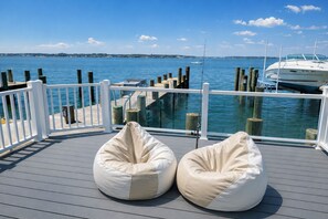 Terrace/patio - Designer Bay View House Private Pier and Boat Slip (Ocean City)