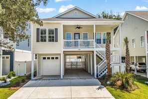 Exterior - Beach 3 Blocks | 5 King Beds-Heated Pool-Hot Tub (North Myrtle Beach)