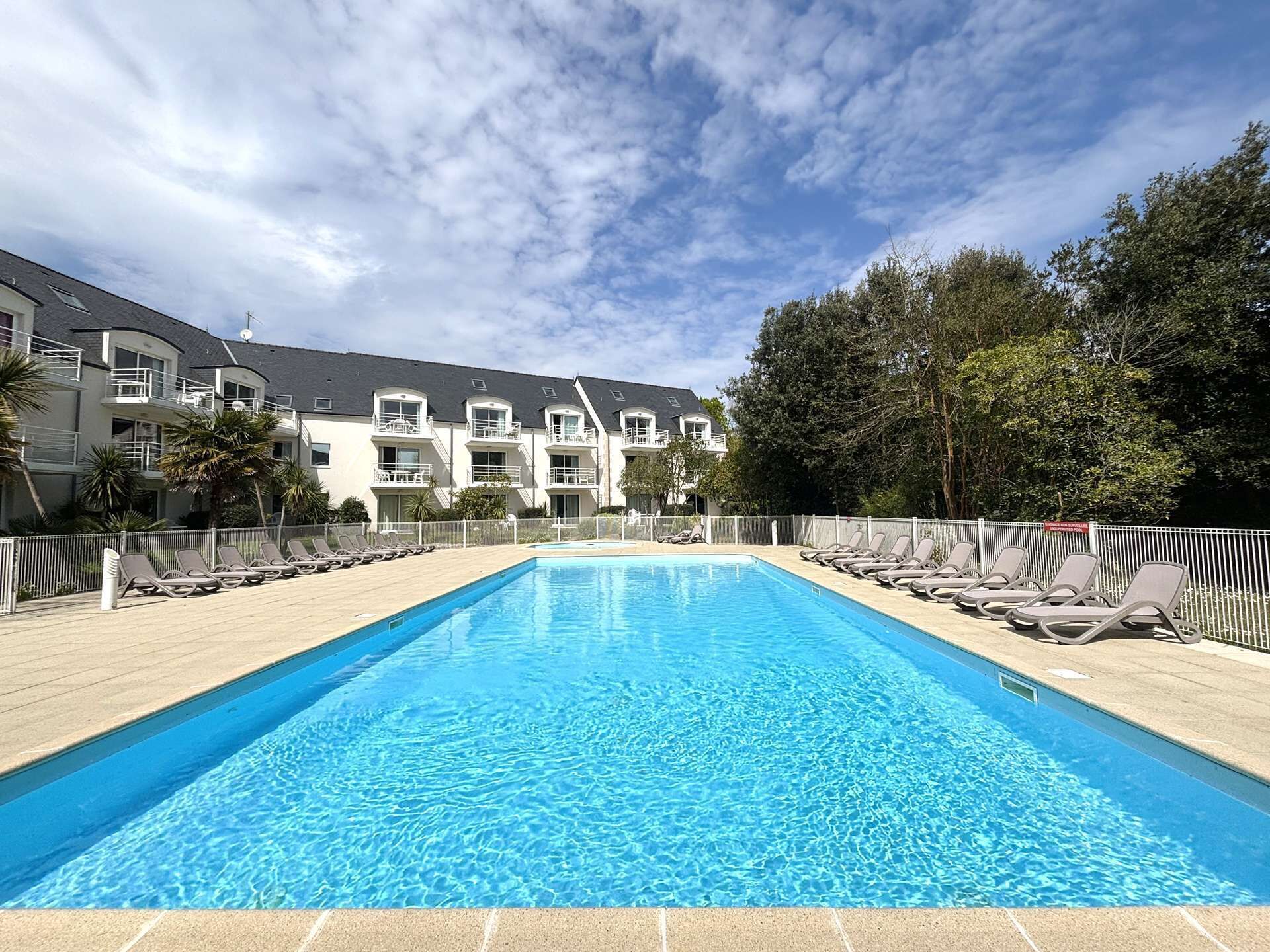 A heated pool