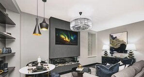 Romantic Apartment, Patio, Courtyard View | Living area - Luxury City 5* Retreat-Lux Spa Bath-Romantic (Edinburgh)