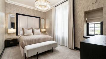 Appartement Luxe, vue ville (1) | Bureau, espace de travail pour ordinateur portable, Wi-Fi gratuit