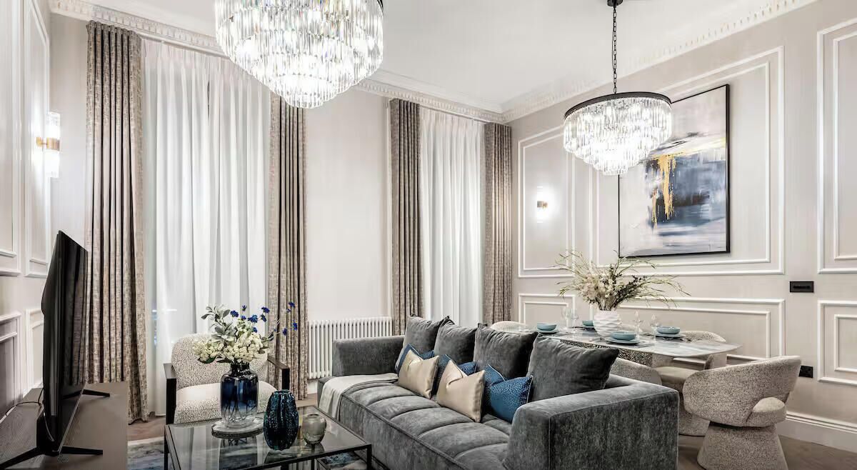 Luxury-Apartment, Stadtblick | Wohnzimmer