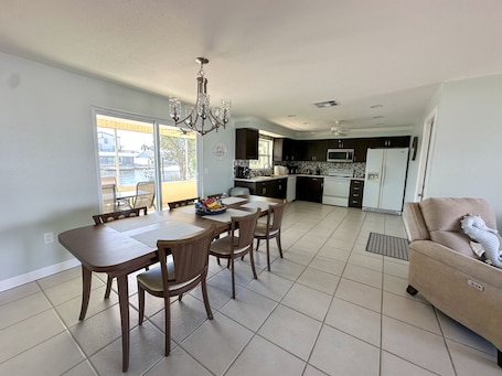 Dining. Tranquil Waterfront Home in Hernando Beach