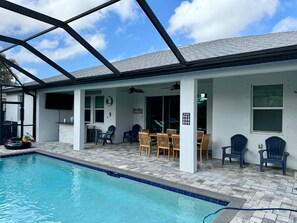 Unclassified image, 5 of 25, button - Spacious 4-bedroom house in peaceful Cape Coral FL with AC /heated pool (Cape Coral)