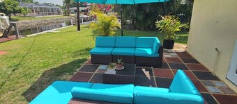 Pet friendly, waterfront property on a canal off of the Caloosahatchee River