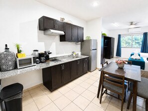 Private kitchen - CABO DOWNTOWN STUDIOS: 1BR Studio 2 doubles perfect location close to marina #3 (Cabo San Lucas)