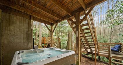 Creekside Yonahlossee Condo w/ Hot Tub | 3 King Suites, Waterfall Views & Game Room