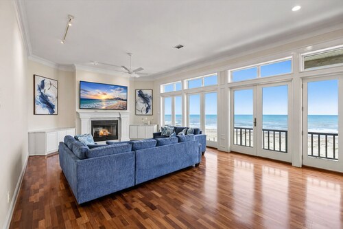 Beachfront 5BR | Hot Tub & Fire Pit | Game Room