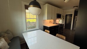 Microwave, oven, stovetop, dishwasher - Stylish 3BR House w/Fenced Yard - Located Minutes from Pgh Marathon & the City (Pittsburgh)