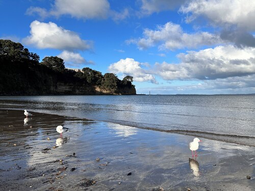 3 minutes walk, stunning beach!