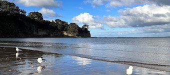 3 minutes walk, stunning beach!
