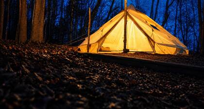 Twilight Timberline Escape Glamping Tent Site 11