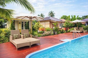 Deluxe Double Room, Garden View | View from room - Phetmanee Resort (Ko Yao)